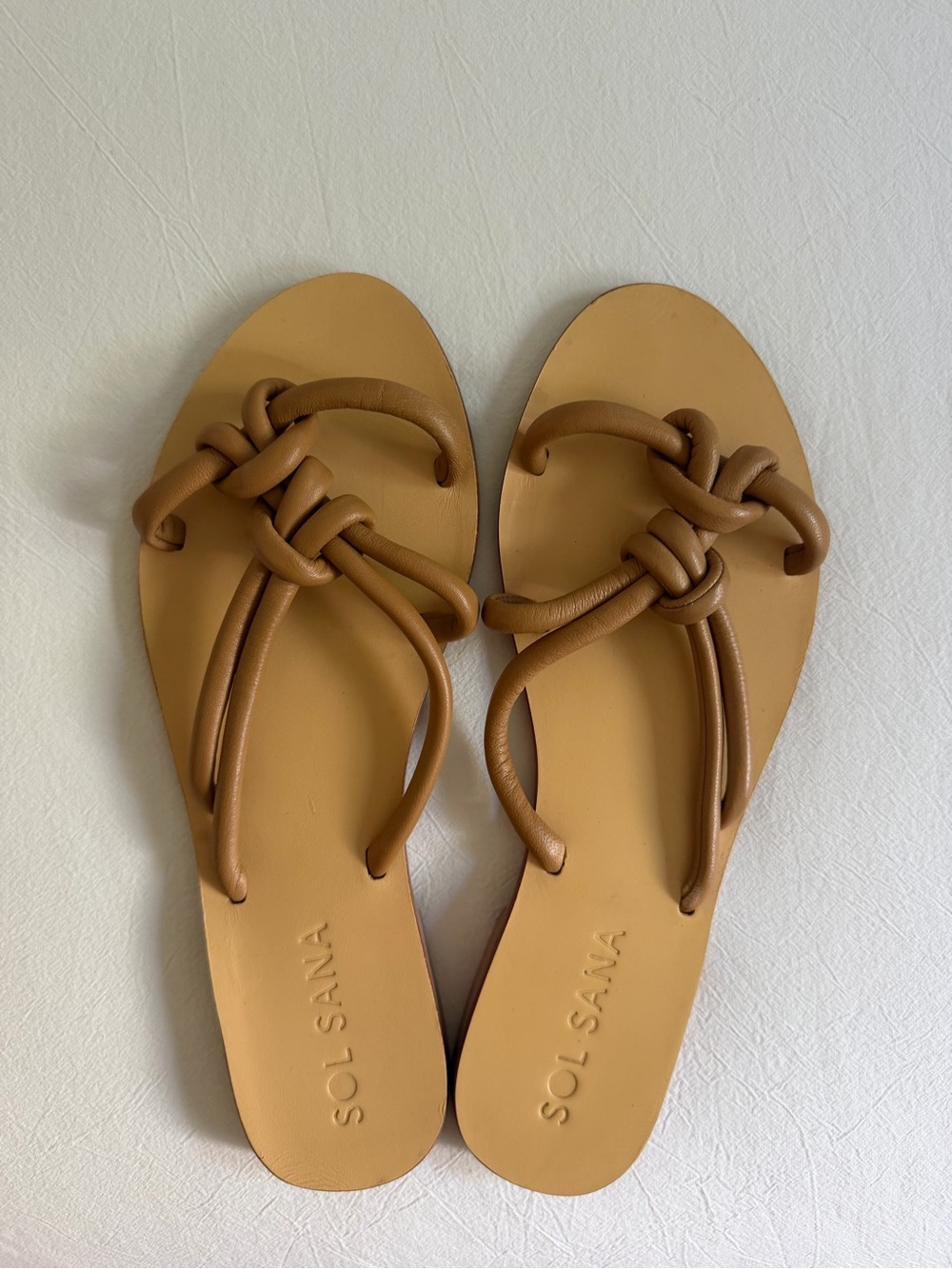 Sol Sana leather slides